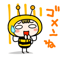 Cute Honeybee Basic stickers sticker #4552458