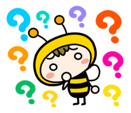 Cute Honeybee Basic stickers sticker #4552463