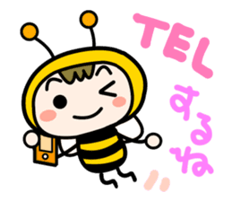 Cute Honeybee Basic stickers sticker #4552468