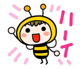 Cute Honeybee Basic stickers sticker #4552469