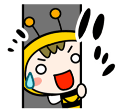 Cute Honeybee Basic stickers sticker #4552470