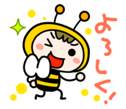 Cute Honeybee Basic stickers sticker #4552477
