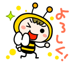 Cute Honeybee Basic stickers sticker #4552477