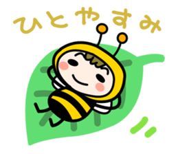 Cute Honeybee Basic stickers sticker #4552479