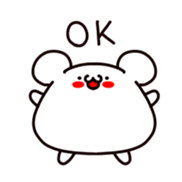 "MANMARU-SHIROKUMA" sticker #4553120