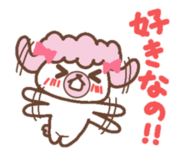 In Love poodle sticker #4553365