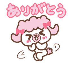 In Love poodle sticker #4553368