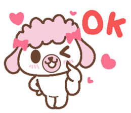 In Love poodle sticker #4553372