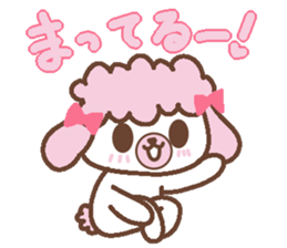 In Love poodle sticker #4553375