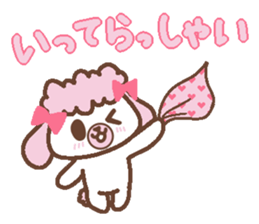 In Love poodle sticker #4553376