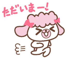 In Love poodle sticker #4553379