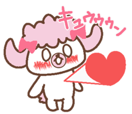 In Love poodle sticker #4553382