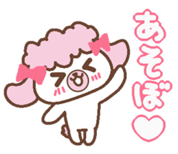 In Love poodle sticker #4553386