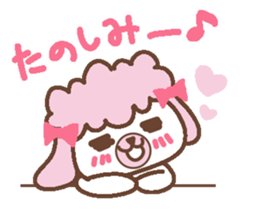 In Love poodle sticker #4553387