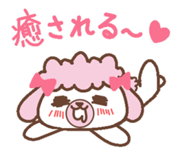In Love poodle sticker #4553392