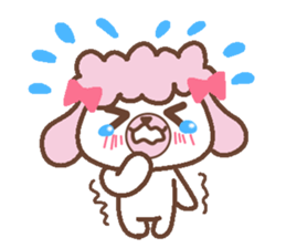 In Love poodle sticker #4553396