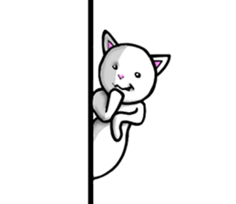 convenience goods Sticker cat Pie sticker #4553704