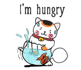 Nidko, Maneki Neko, Lucky Cat (Eng) sticker #4555132