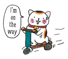 Nidko, Maneki Neko, Lucky Cat (Eng) sticker #4555135