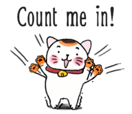 Nidko, Maneki Neko, Lucky Cat (Eng) sticker #4555139