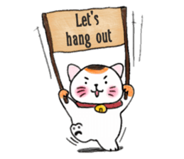 Nidko, Maneki Neko, Lucky Cat (Eng) sticker #4555143