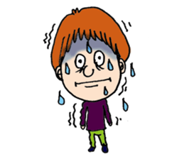 American, colorful pleasant friends sticker #4555396
