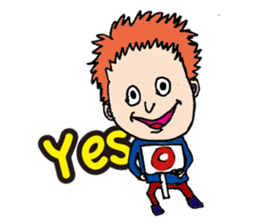 American, colorful pleasant friends sticker #4555398