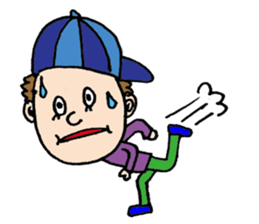 American, colorful pleasant friends sticker #4555403