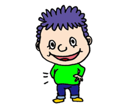 American, colorful pleasant friends sticker #4555406