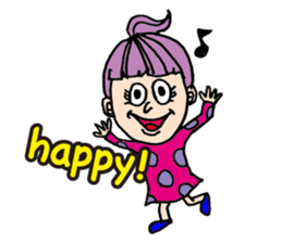 American, colorful pleasant friends sticker #4555408