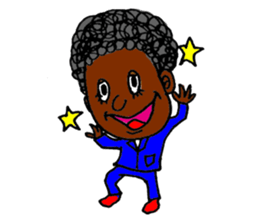 American, colorful pleasant friends sticker #4555413