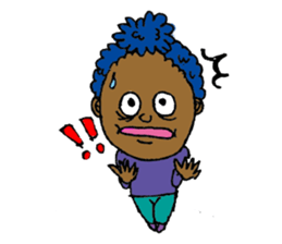 American, colorful pleasant friends sticker #4555415
