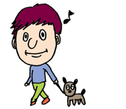 American, colorful pleasant friends sticker #4555429