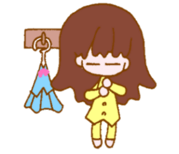 Girl student sticker #4555717