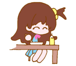 Girl student sticker #4555722