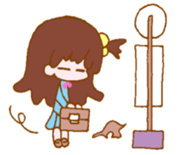 Girl student sticker #4555736