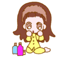 Girl student sticker #4555746