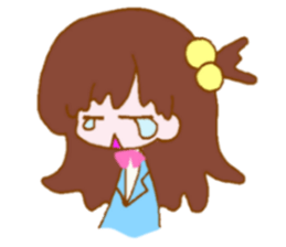 Girl student sticker #4555750