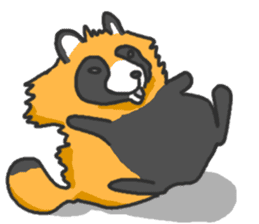 Hide of a racoon dog sticker #4555834