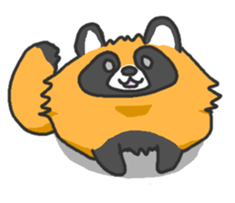 Hide of a racoon dog sticker #4555835