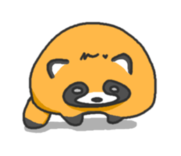 Hide of a racoon dog sticker #4555836