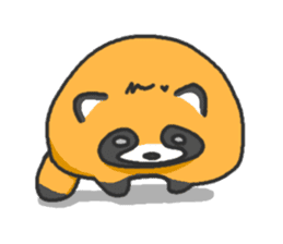 Hide of a racoon dog sticker #4555836