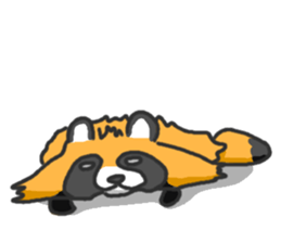 Hide of a racoon dog sticker #4555838