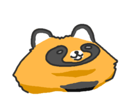 Hide of a racoon dog sticker #4555839