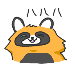 Hide of a racoon dog sticker #4555841