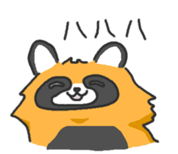 Hide of a racoon dog sticker #4555841