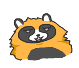 Hide of a racoon dog sticker #4555846