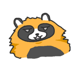 Hide of a racoon dog sticker #4555846