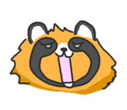 Hide of a racoon dog sticker #4555847