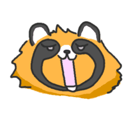 Hide of a racoon dog sticker #4555847